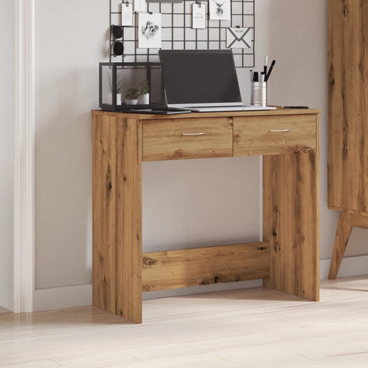 Oak Desk Artisan 80x40x75 cm - Durable Engineered Wood