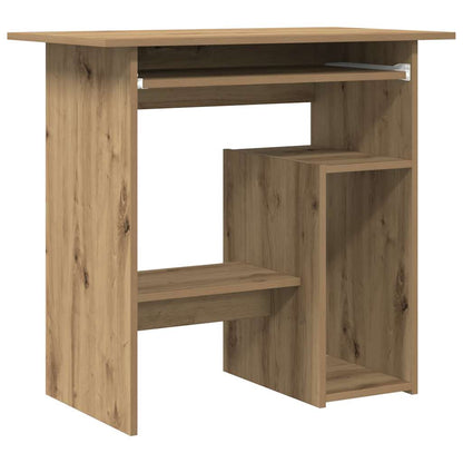 Engineered Oak Desk 80x45x74 cm - Stylish & Compact Workspace