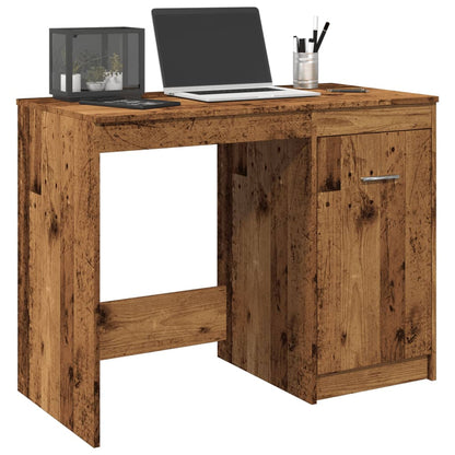 Rustic Engineered Wood Desk, 100x50x76 cm, Vintage Finish