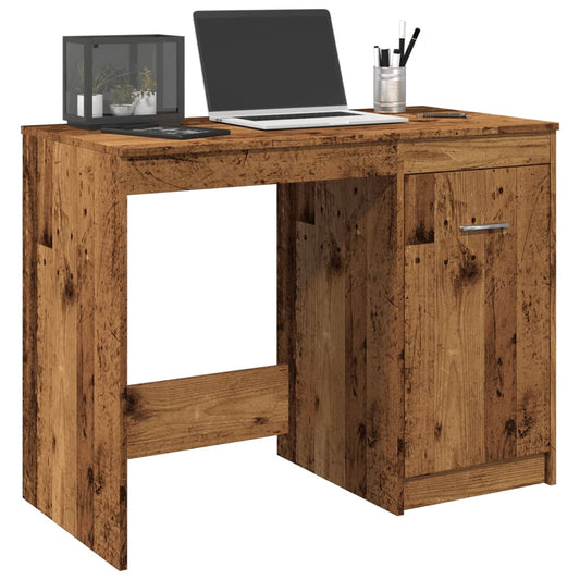 Rustic Engineered Wood Desk, 100x50x76 cm, Vintage Finish