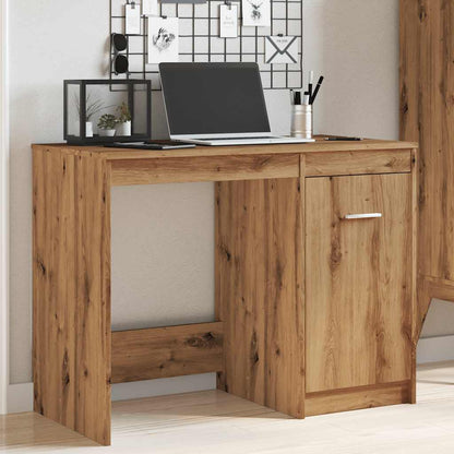 Oak Engineered Wood Desk Artisan 100x50x76 cm