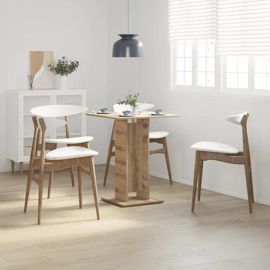 Artisan Oak Bistro Table 60x60x75 cm - Engineered Wood Elegance