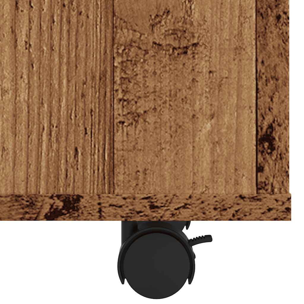 Vintage-Style Engineered Wood Side Table, 70x35x55 cm
