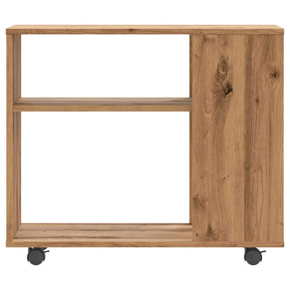 Artisan Oak Side Table 70x35x55 cm - Engineered Wood Elegance
