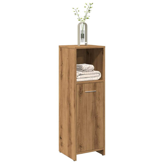 Artisan Oak Bathroom Cabinet, Engineered Wood 30x30x95 cm