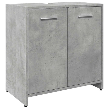 Concrete Grey Bathroom Sink Cabinet 60x33x60 cm - Engineered Wood