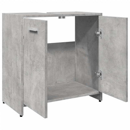 Concrete Grey Bathroom Sink Cabinet 60x33x60 cm - Engineered Wood