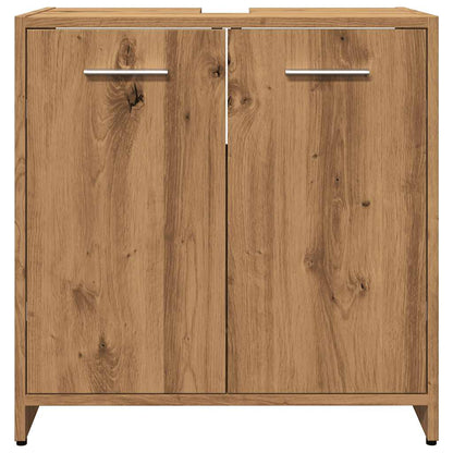 Artisan Oak Bathroom Sink Cabinet 60x33x60 cm | Engineered Wood