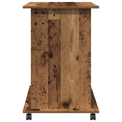 Rustic Engineered Wood Computer Desk 80x50x75 cm - Classic Charm