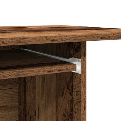 Rustic Engineered Wood Computer Desk 80x50x75 cm - Classic Charm