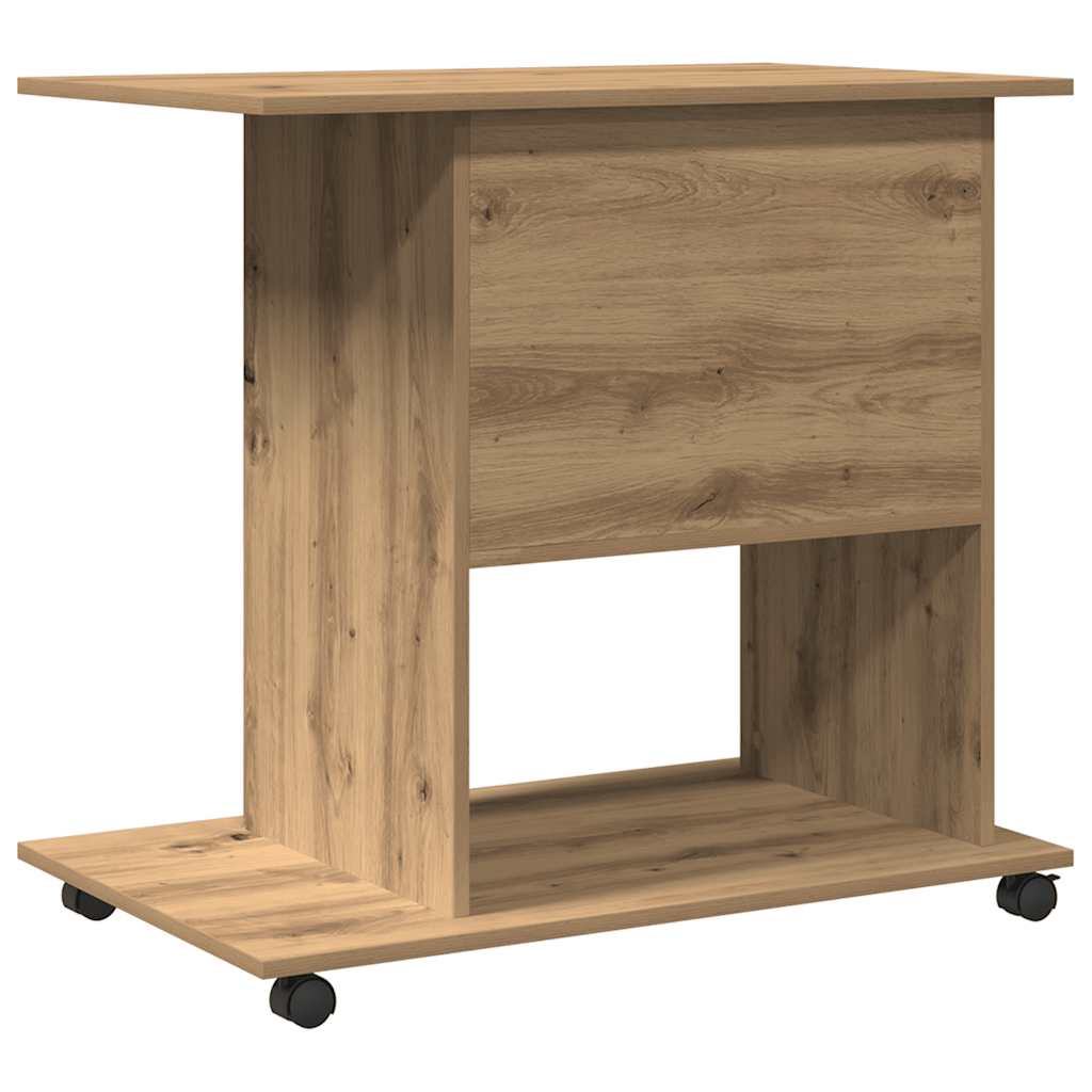 Artisan Oak Computer Desk 80x50x75 cm - Engineered Wood