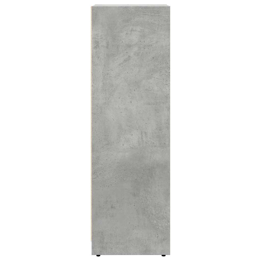 Concrete Grey Bathroom Cabinet, 30x30x95cm, Engineered Wood