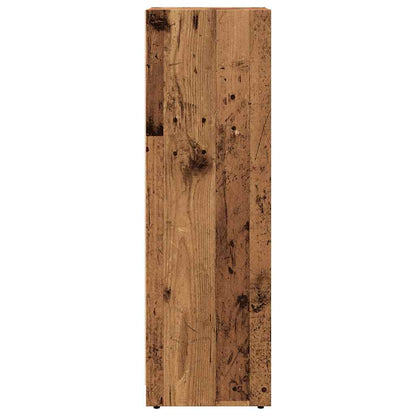 Rustic 30x30x95 cm Bathroom Cabinet, Old Wood Finish