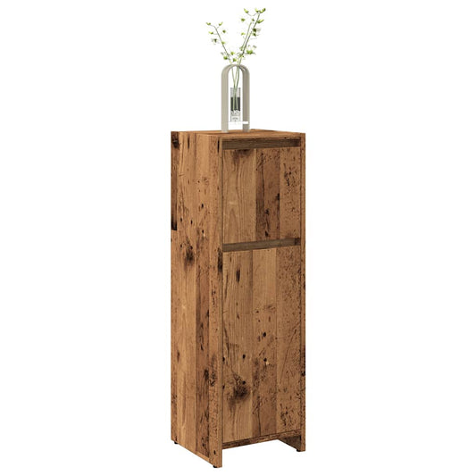 Rustic 30x30x95 cm Bathroom Cabinet, Old Wood Finish