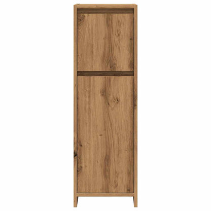 Artisan Oak Bathroom Cabinet, Engineered Wood, 30x30x95 cm