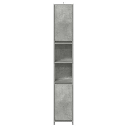 Concrete Grey Bathroom Cabinet, Engineered Wood, 30x30x183.5 cm