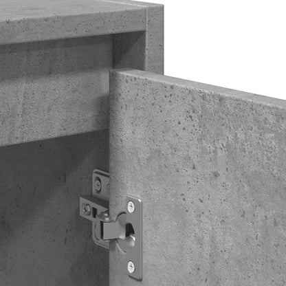 Concrete Grey Engineered Wood Bathroom Set - 2 Piece Furniture