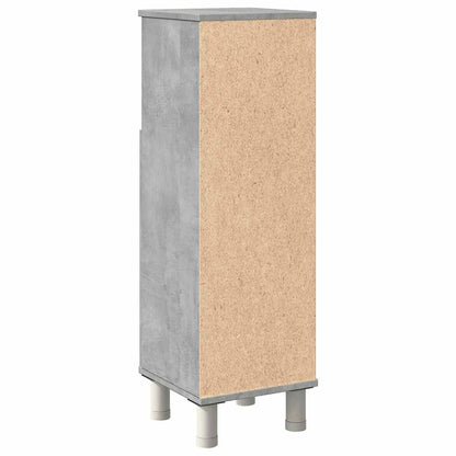 Compact Concrete Grey Bathroom Cabinet, Engineered Wood, 30x30x95 cm