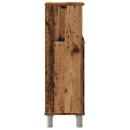 Rustic Engineered Wood Bathroom Cabinet 30x30x95 cm