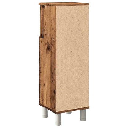 Rustic Engineered Wood Bathroom Cabinet 30x30x95 cm