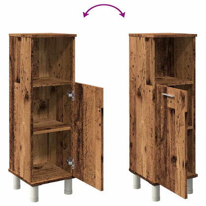 Rustic Engineered Wood Bathroom Cabinet 30x30x95 cm