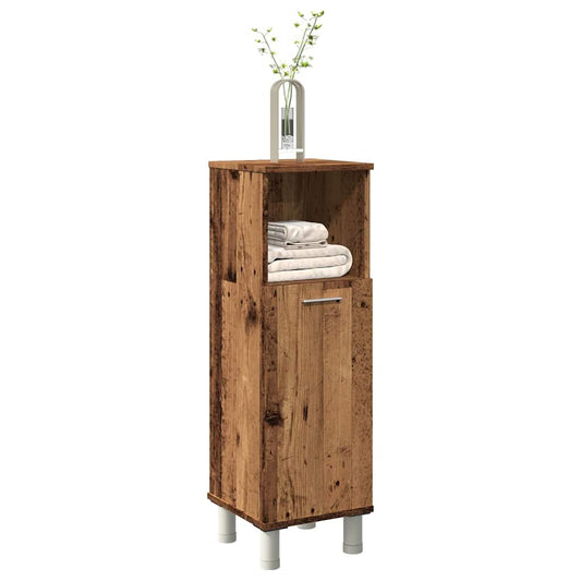 Rustic Engineered Wood Bathroom Cabinet 30x30x95 cm