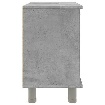 Concrete Grey Engineered Wood Bathroom Cabinet 60x32x53.5 cm