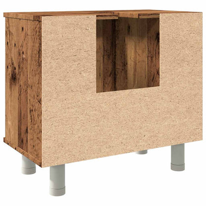Rustic Bathroom Cabinet, Engineered Wood, 60x32x53.5 cm Vintage Charm