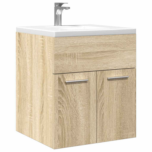 Sonoma Oak Bathroom Sink Cabinet, 41x38.5x46 cm, Engineered Wood
