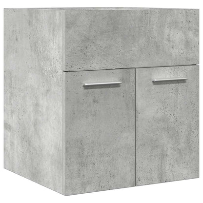 Elegant Concrete Grey Bathroom Sink Cabinet - Engineered Wood 41x38.5x46 cm