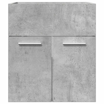 Elegant Concrete Grey Bathroom Sink Cabinet - Engineered Wood 41x38.5x46 cm