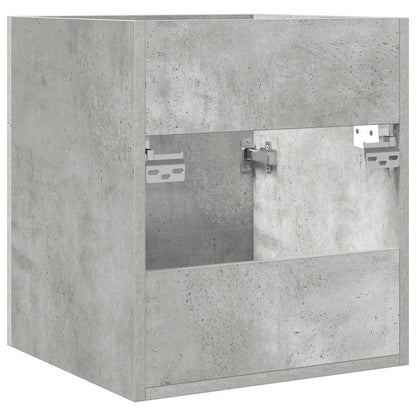 Elegant Concrete Grey Bathroom Sink Cabinet - Engineered Wood 41x38.5x46 cm