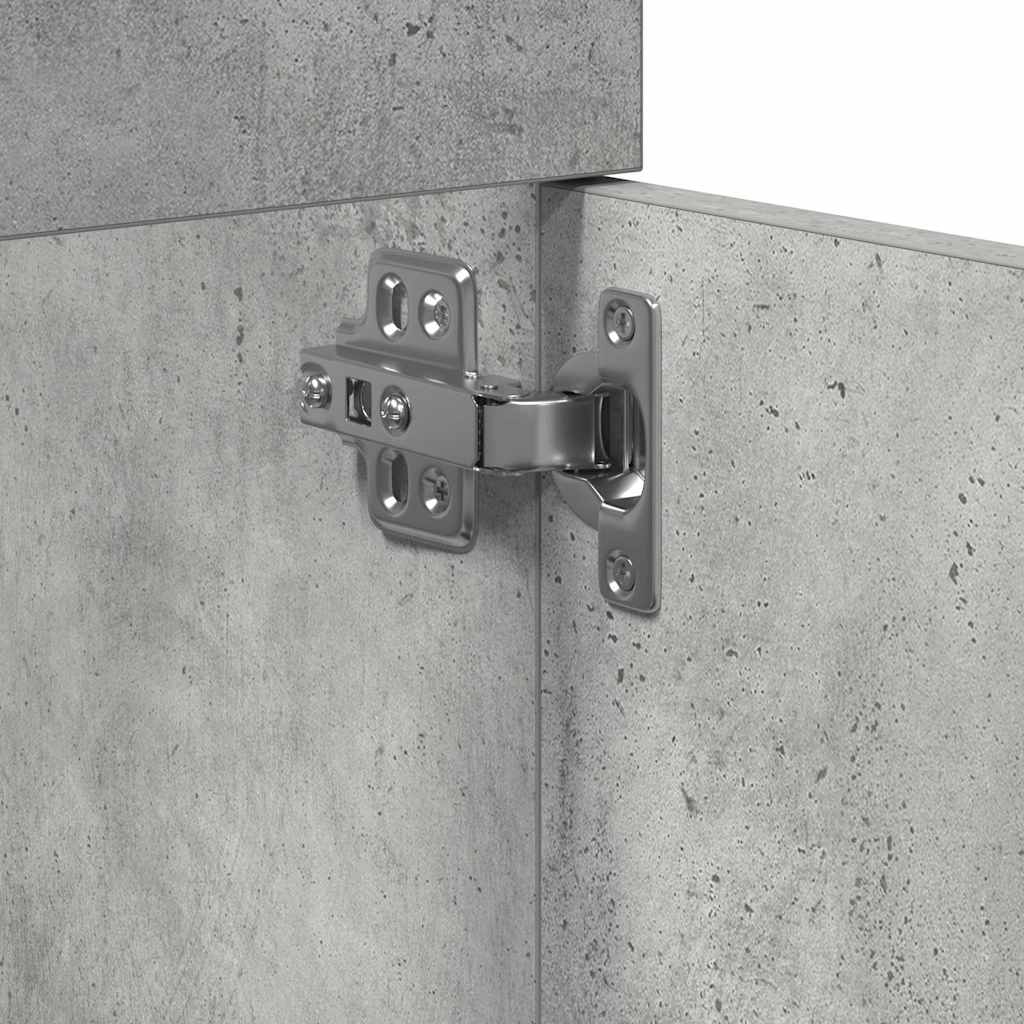 Elegant Concrete Grey Bathroom Sink Cabinet - Engineered Wood 41x38.5x46 cm