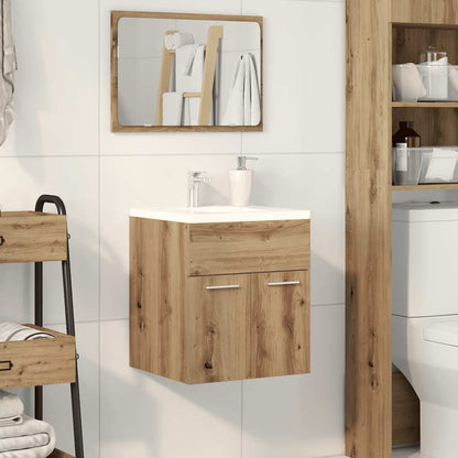 Artisan Oak Bathroom Sink Cabinet, 41x38.5x46cm, Engineered Wood