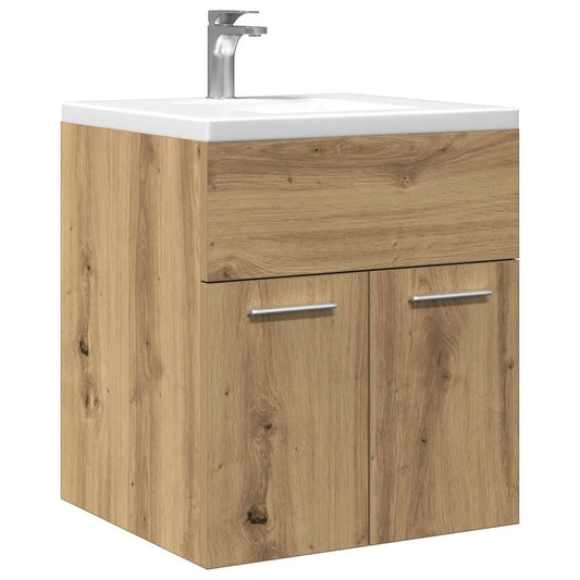 Artisan Oak Bathroom Sink Cabinet, 41x38.5x46cm, Engineered Wood