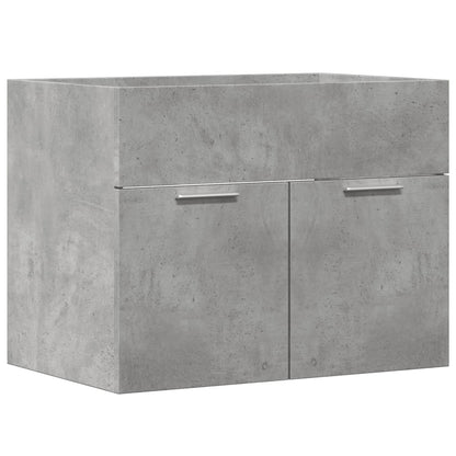 Concrete Grey Engineered Wood Sink Cabinet 60x38.5x46 cm