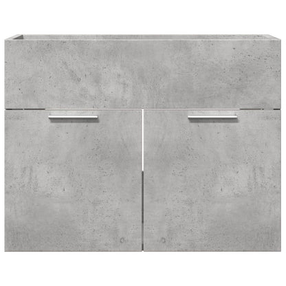Concrete Grey Engineered Wood Sink Cabinet 60x38.5x46 cm