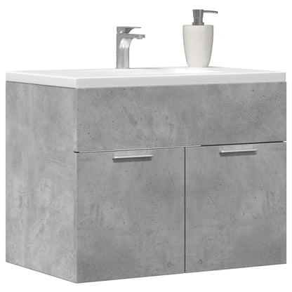 Concrete Grey Engineered Wood Sink Cabinet 60x38.5x46 cm