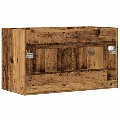 Rustic Bathroom Sink Cabinet - Old Wood, 80x38.5x46 cm, Engineered Wood