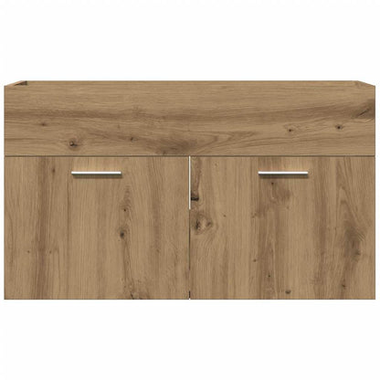 Artisan Oak Bathroom Sink Cabinet, Engineered Wood, 90x38.5x46 cm