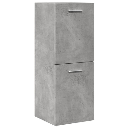 Concrete Grey Bathroom Hanging Cabinet - 30x30x80 cm, Engineered Wood