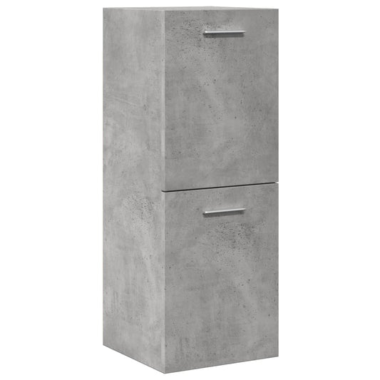 Concrete Grey Bathroom Hanging Cabinet - 30x30x80 cm, Engineered Wood