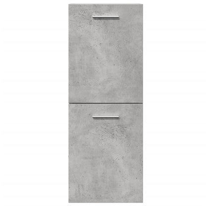 Concrete Grey Bathroom Hanging Cabinet - 30x30x80 cm, Engineered Wood