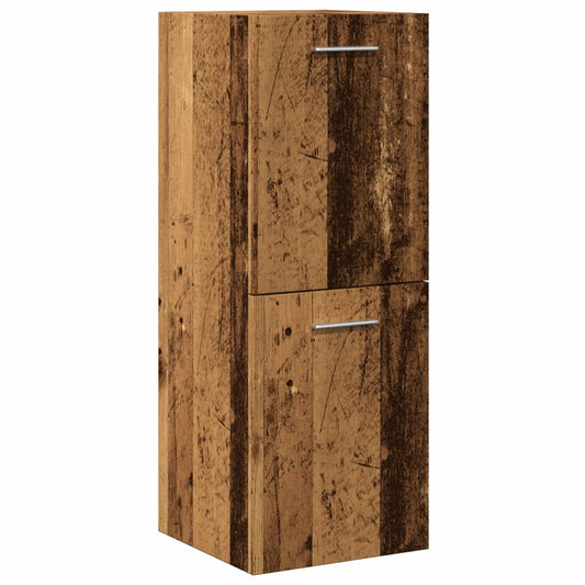 Rustic Engineered Wood Bathroom Hanging Cabinet 30x30x80 cm