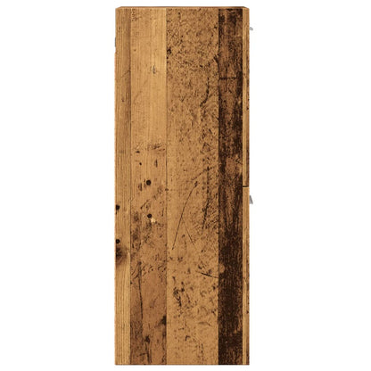 Rustic Engineered Wood Bathroom Hanging Cabinet 30x30x80 cm