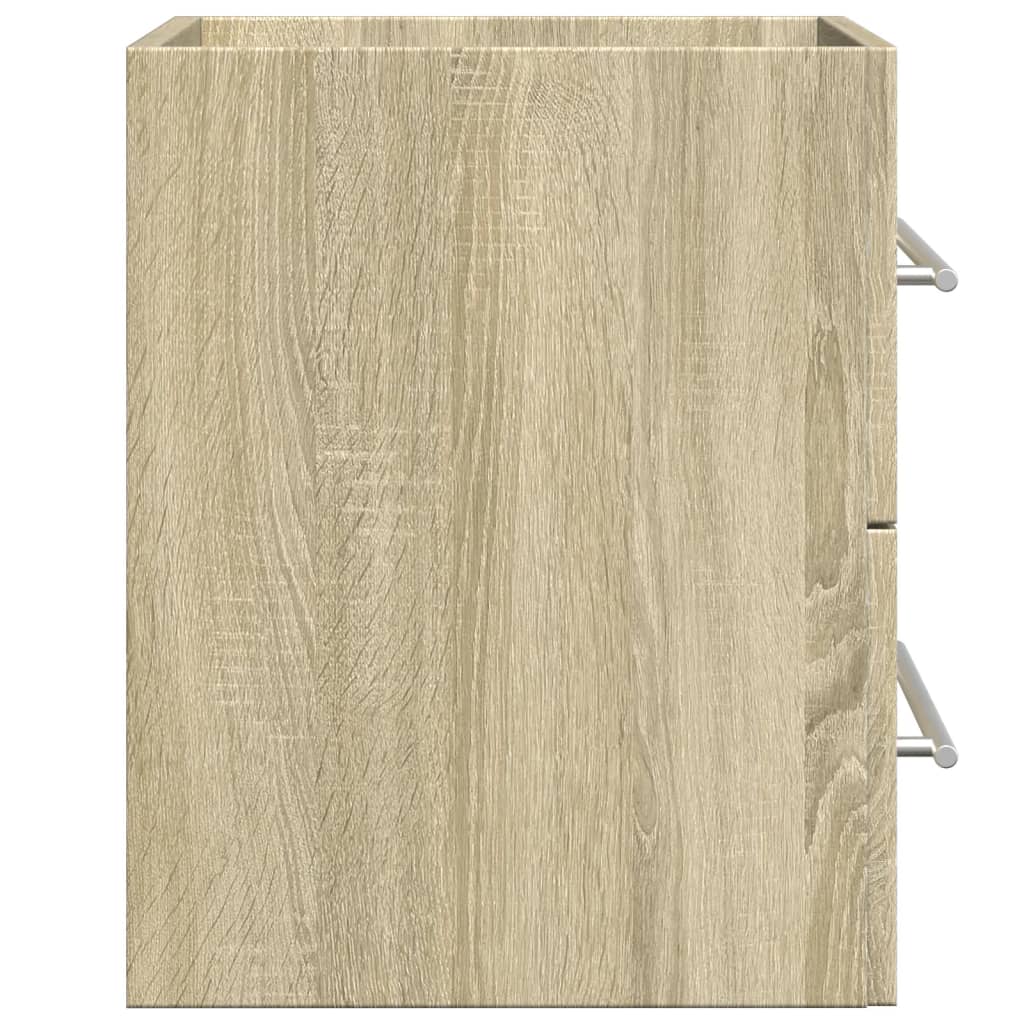 Sonoma Oak Sink Cabinet, 60x38.5x48 cm, Engineered Wood