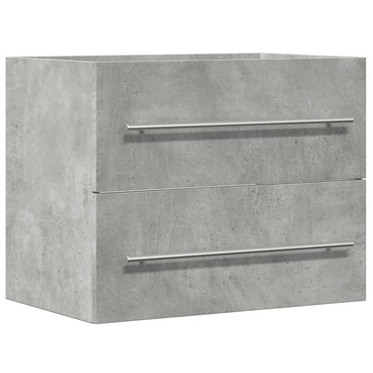 Concrete Grey Engineered Wood Sink Cabinet 60x38.5x48 cm