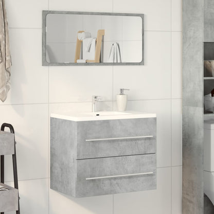 Concrete Grey Engineered Wood Sink Cabinet 60x38.5x48 cm