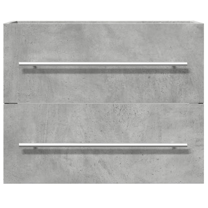 Concrete Grey Engineered Wood Sink Cabinet 60x38.5x48 cm