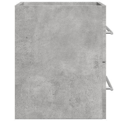 Concrete Grey Engineered Wood Sink Cabinet 60x38.5x48 cm